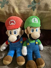 Nintendo New Super Mario Bros. Wii Mario & Luigi Plush Doll Set 2010 Rare picture