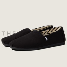 TOMS Alpargata Recycled Cotton Canvas Men's Slip-On Shoes Black/Black picture