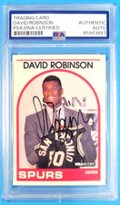 David Robinson Hoops 1989-90 #138 Rookie Auto Signed PSA Authentic Autograph picture