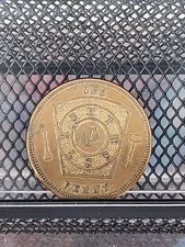 Masonic Token Seymour Chapter 85 R.a.m 1872 Penny picture