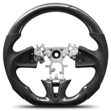 Real 3K Carbon Fiber Sport Steering Wheel D-shape Fit For Infiniti Q50 2014-2017 picture