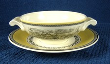Villeroy & Boch AUDUN Ferme -  (2)  Cream Soup Bowls & Underplates picture