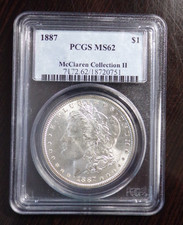 1887 P Morgan Silver Dollar PCGS MS62 picture