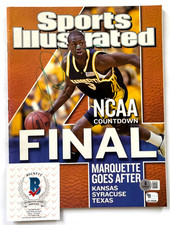 DWYANE WADE SIGNED SPORTS ILLUSTRATED SI MAGAZINE MARQUETTE 2003 FINAL FOUR BAS picture