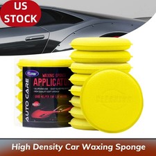 12PCS/Set Car Waxing Polish Foam Sponge Wax Applicator Cleaning Detailing Pad US picture