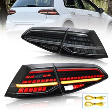 VLAND Smoked LED Tail Lights For 2015-2017 Volkswagen VW Golf 7 MK7 W/Sequential picture