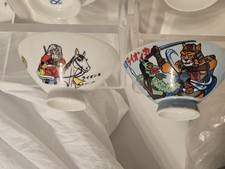 Vintage Lion Maru Ceramic Rice Cups Bullmark  picture