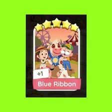 1 x Blue Ribbon (⭐️⭐️⭐️⭐️⭐️) - Set 20 - Mono_Poly_Go Stickers - Best service picture
