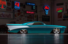 Chevrolet 1957 57Chevy55 Race Car Vintage Custom Built Concept Dream Model 1:24 picture