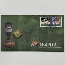 2007 Australia Post Howzat Ashes 2006-07 $1 PNC 3660/8000 Cricket picture