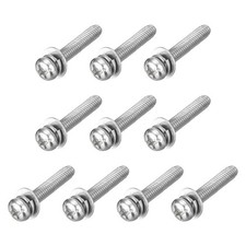 10 Pack M3 x 16mm 304 Stainless Steel Phillips Pan Head Machine Screws Bolts picture