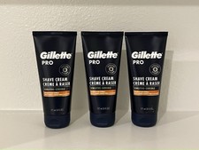 3x Gillette Pro Sensitive Shave Cream Advanced Glide Formula 6 Fl oz picture