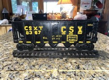 Vintage Folk Art Wooden Train Hand Made Wood Crafted Caboose CSX 1/1 ART RARE picture