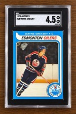 Topps 1979-80 Wayne Gretzky #18 Rookie Base Edmonton Oilers SGC 4.5 picture