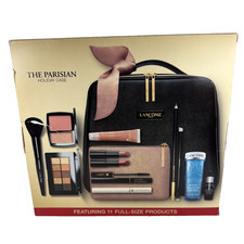 Lancome Parisian 2016 Holiday Makeup Train Case - 11 Full Size Products  NEW picture