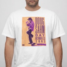 Vintage 2000s Music Graphic Tee White Retro Concert Style Shirt Unisex S-3XL picture