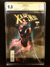 X-Men 92' #1 Stan Lee Exc. J Scott Campbell Variant CGC 9.8 SS SIGNED Psylocke  picture