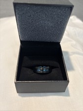 Black Tungsten Wedding Band Ring Men's 6mm Jewelry NEW Kays Jeweler Size 9.5 picture
