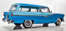 PRE-ORDER Esval 1956 Ford Parklane Station Wagon 2 Tone Blue 1/43 picture