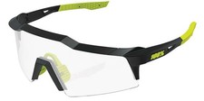 100% Speedcraft Gloss Black Shield Wrap Photochromic Sunglasses 60007 00011 picture