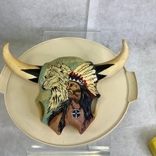 Ceramic Buffalo Skull Western Decor picture