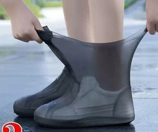 Waterproof Shoe Covers Non Slip Rain Overshoes Reusable Adult Size 34-45 picture