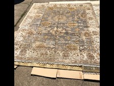 8x10' Area Rug, Hand-woven, Beige, Professionally Cleaned, Great Condition picture