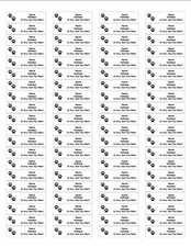 240 Personalized Paw Print Pet Lover Address Labels 0.5