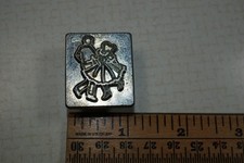 Vintage Leather Figure Carving Tool Craftool Co. USA Stamp 8228 Square Dancers picture