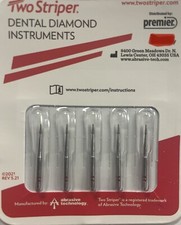 Premier Dental TWO STRIPER Diamond 201.3F – Interproximal Trimmer Burs  5/pk USA picture