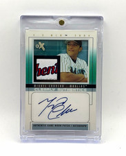 Miguel Cabrera 2004 E-X Clearly Authentics Laundry Tag Patch Auto /24 RARE picture