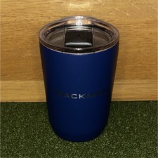 TrackMan 12 oz Navy Blue Stainless Steel Tumbler w/ Slide Lock Lid CamelBak Rare picture