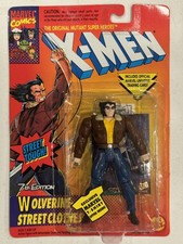 Vintage 1996 Marvel X-Men Wolverine “Street Clothes” 7th Edition Toy Biz Figure picture