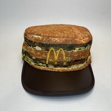 1984 McDonald's Big Mac Hat Employee Uniform Fast Food Promo Cap RARE **READ** picture