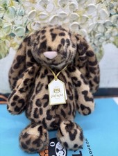JELLYCAT COBBLEHOP Bunny 🐰 Leopard Ruby EXCLUSIVE NWT with DUST BAG AUTHENTIC picture