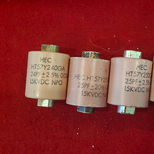Door knob 24pF ±2.5% 15kVDC NPO Ceramic Capacitors qty 4, High Voltage  picture