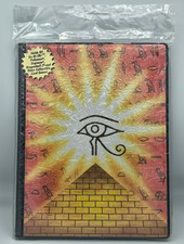 Yu-Gi-Oh ToySite 4-Pocket Card Binder Portfolio Eye of Anubis Pyramid Vtg 2002 picture