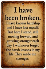 Rustic Motivational Quote Wall Art Plaque Inspirational Home Decor Metal Sign picture