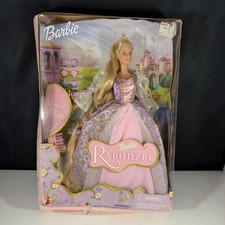 Vintage Mattel 2001 Barbie As Rapunzel Doll W/ Magical Hairbrush #55532- READ picture
