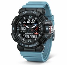 Activa Vord X Invicta Digital Men’s Watch 49mm Light Blue ACW8043-007 New In Box picture