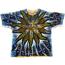 Vintage 1996 Liquid Blue Chris Pinkerton Sun & Moon AOP Tee Size Large 23