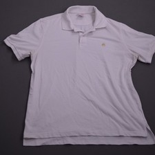 Brooks Brothers Polo Shirt Men's L White 1818 Cotton Performance Original Fit picture