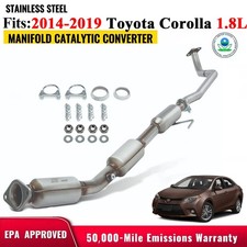For 2014-2019 Toyota Corolla 1.8L L4 Resonator pipe & Catalytic Converter OBDII picture