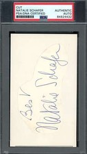 Natalie Schafer PSA DNA Signed 3x5 Index Card  Autograph picture