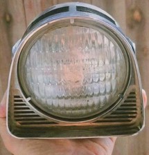 1960 HEADLIGHT Harley Vintage Bates Knucklehead Panhead Sportster Fog Chopper picture