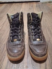 2014 Nike Air Force 1 High Brown Leather Boots 315121-203 - Men's Size 8 picture