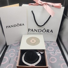 AUTHENTIC PANDORA S925 ALE TIMELESS PAVÉ CUBAN BRACELET 593008C01  picture