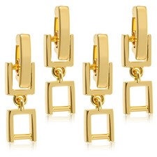 BOHUIZ 4 Pcs Necklace Extenders for Women, Gold Extension picture