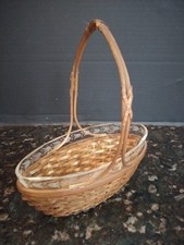 Antique Baccarat ? Crystal Basket Gilt Bronze Ormolu  picture