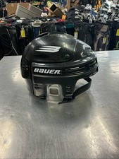 BAUER HH4000M BLACK Hockey Helmet Vintage Good Used Condition Medium picture